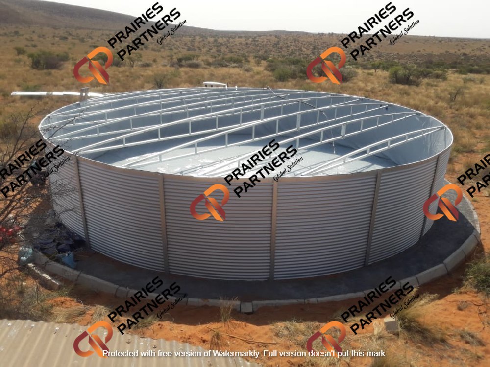 Silver zinc alluminium steel ETP Storage Tank, Capacity: 15000 L, Storage Capacity: 15000l-as Demanded