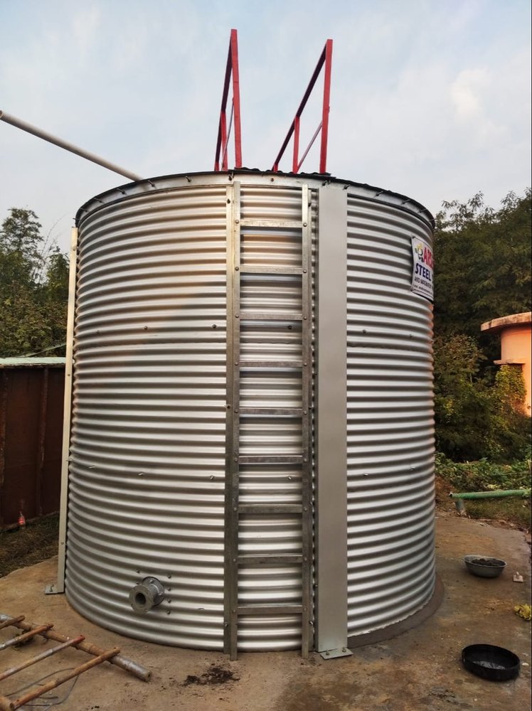 Zinc Aluminium Steel ETP Tank, Capacity: 10000