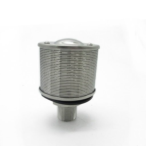 Stainless Steel Silver Wedge Wire Filter Nozzle Strainer