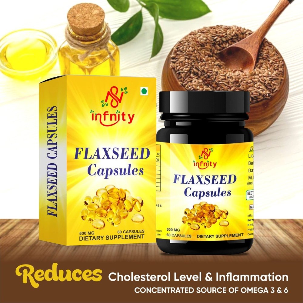 Infinity Flexseed Oil Capsules, Packaging Type: Plastic Bottle