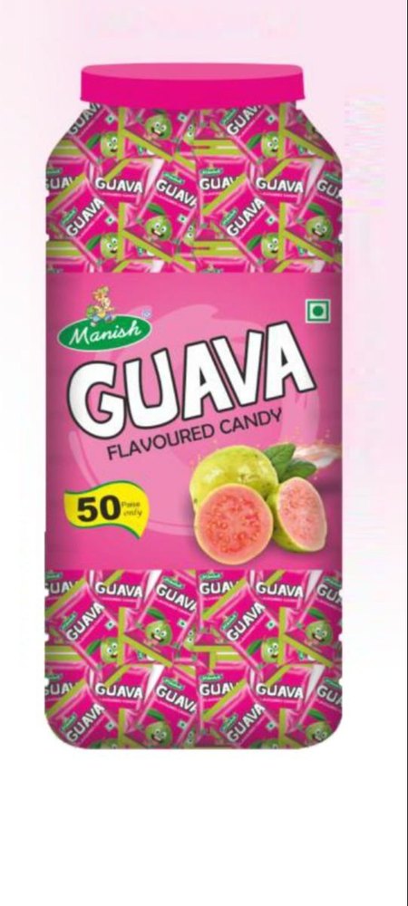 Manish pink Guava Flavored Candy, Packaging Type: Plastic Jar, Packaging Size: 15 Jar in A Carton