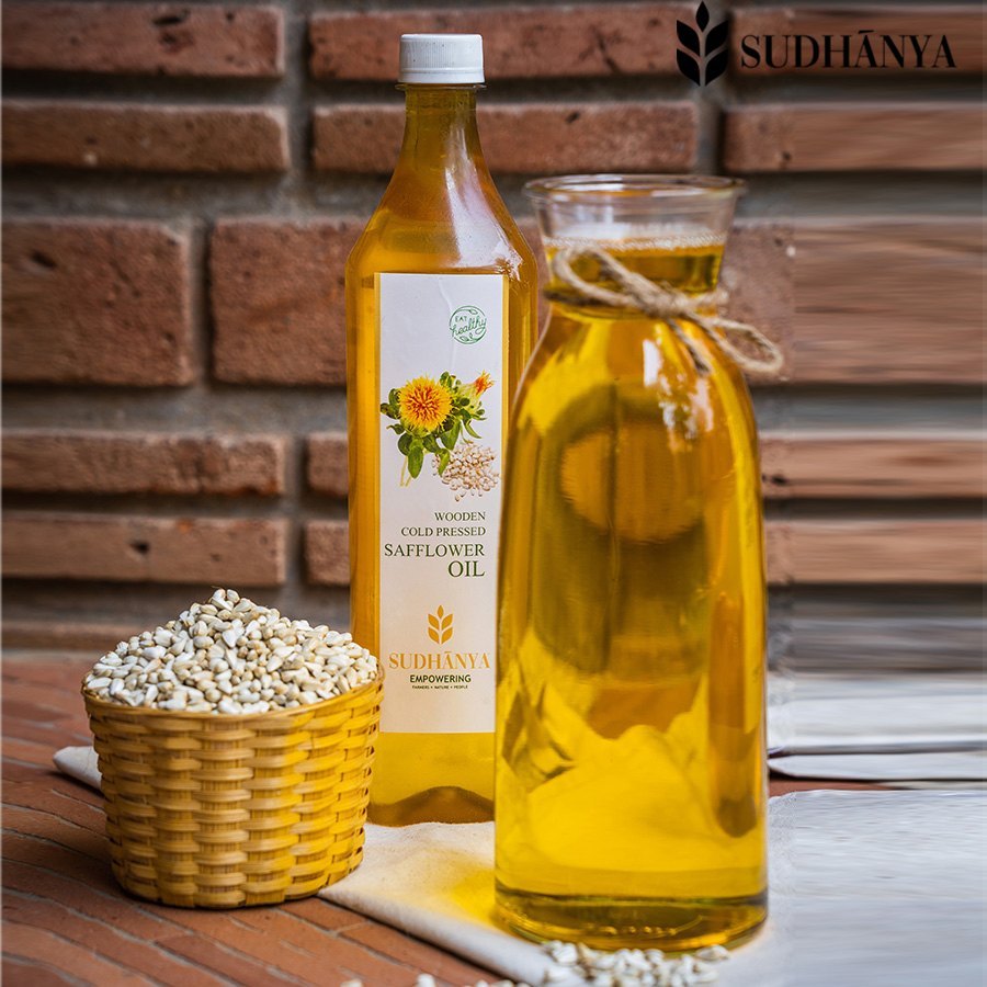natural Wooden Cold Pressed Safflower Oil