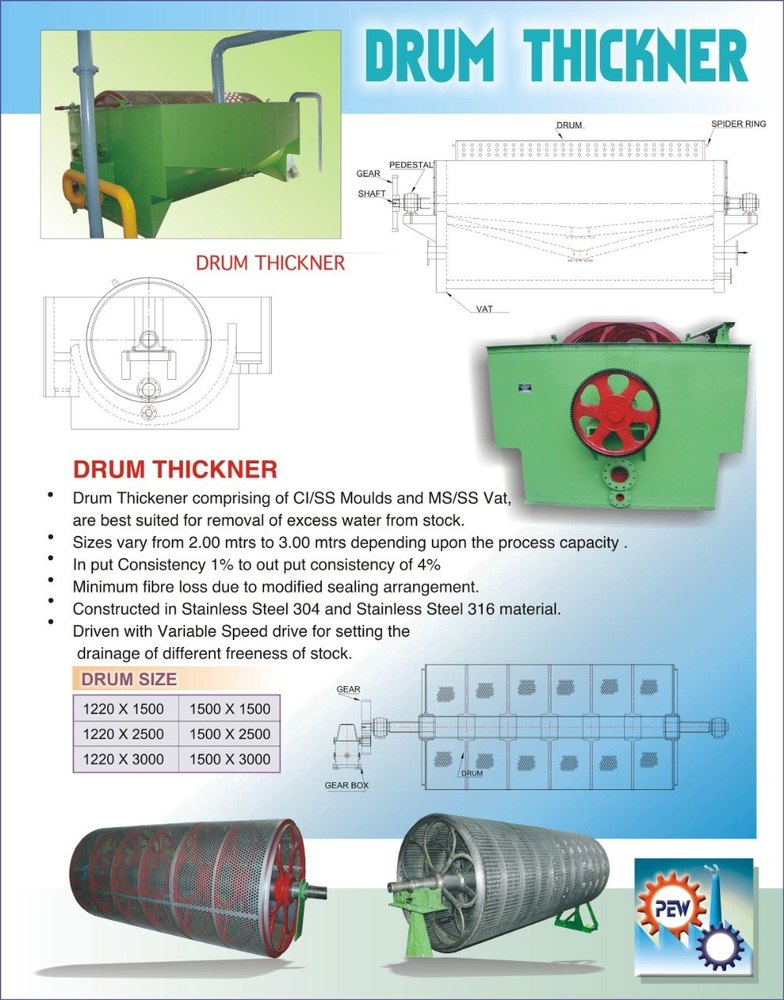 Panchal Engineering Wroks Industrial Effluent Drum Thickener