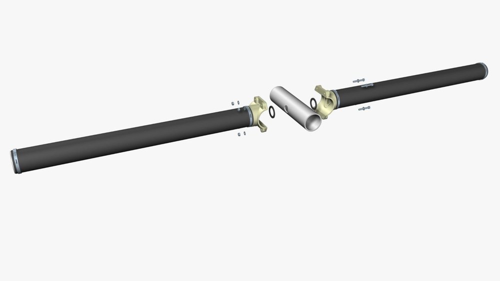 Fine Bubble Tube Diffuser 90mm X 2000mm with C Type Saddle connection, Size: 90x1000