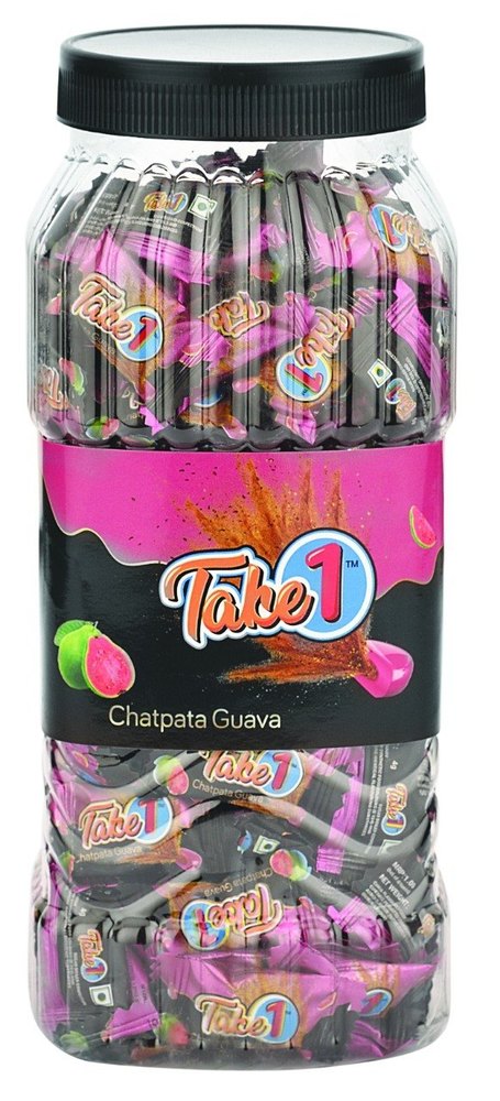 Take 1 Chatpata Guava Candy, Packaging Type: Plastic Jar