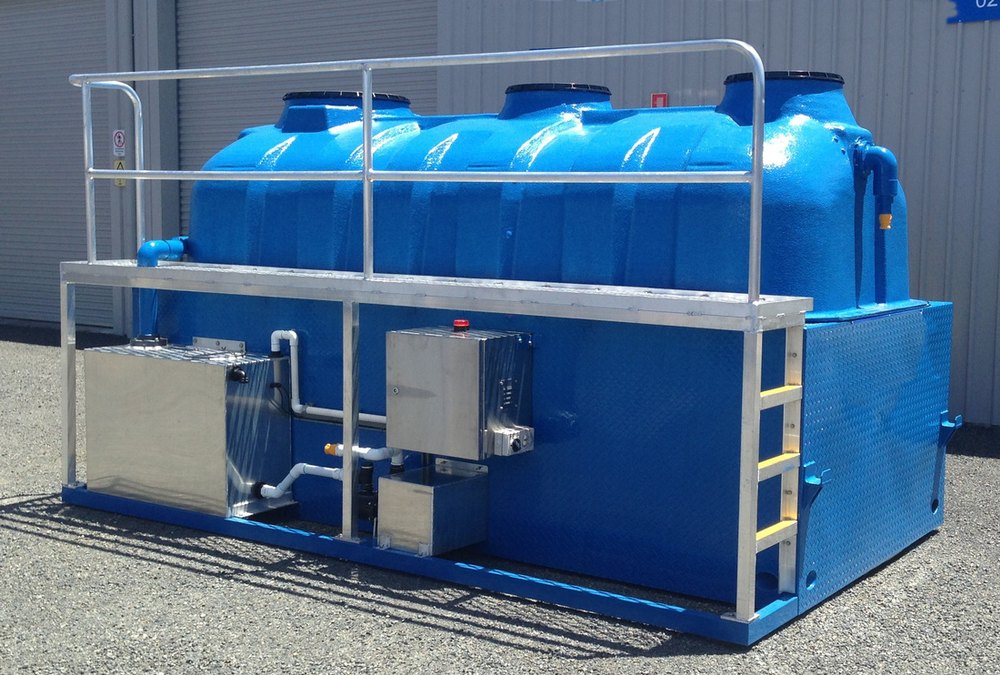 Semi-Automatic Mobile Sewage Treatment Plant, 12 KW