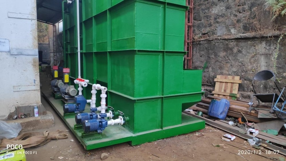 Portable Sewage Treatment Plant Stp, Food Industry, 100 KLD