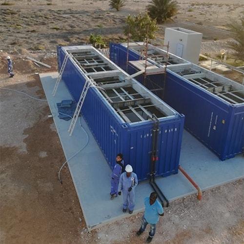 Containerized Sewage Treatment Plant, Food Industry, 500 KLD