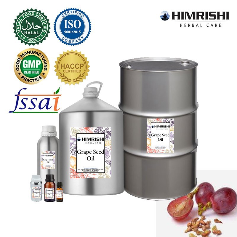 Himrishi Cold Pressed Grape Seed Oil, For Aromatherapy