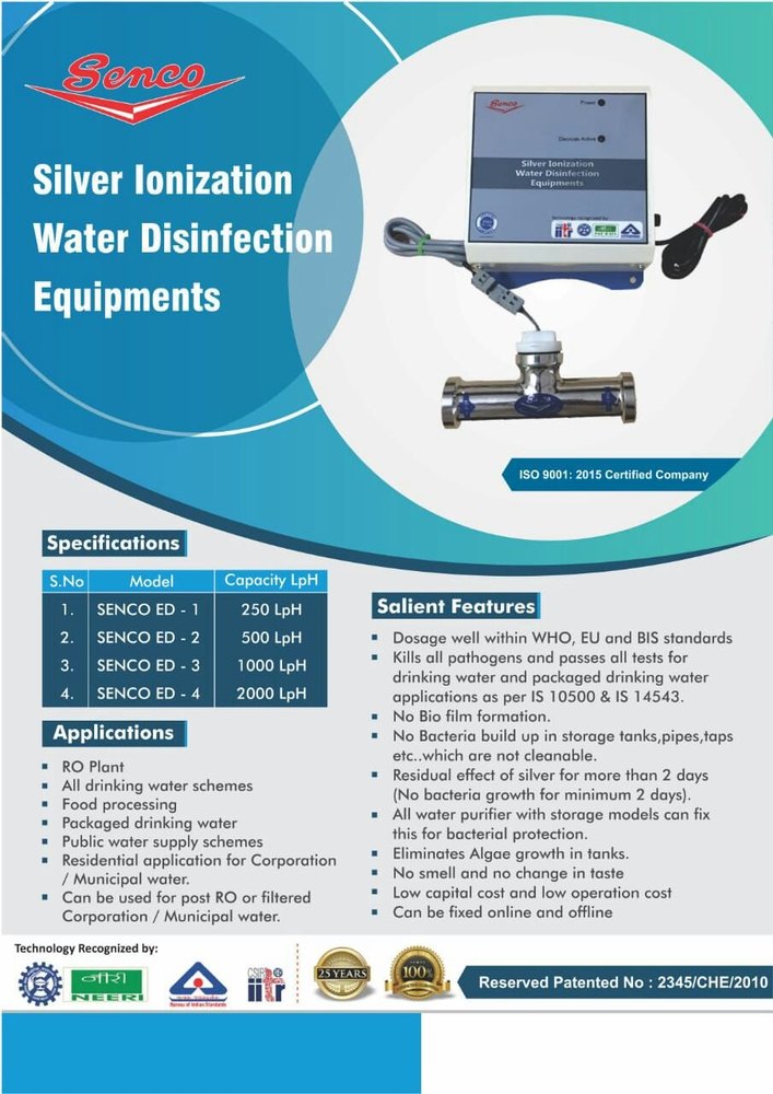 aqua elite Silver Ions Disinfection, Cooling Capacity: 10 L/Hr, Number Of Taps: 3 Taps