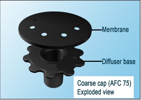 Automatic Acetyl Coarse Cap Diffusers, For Waste Water Treatment, Diffused Aerations