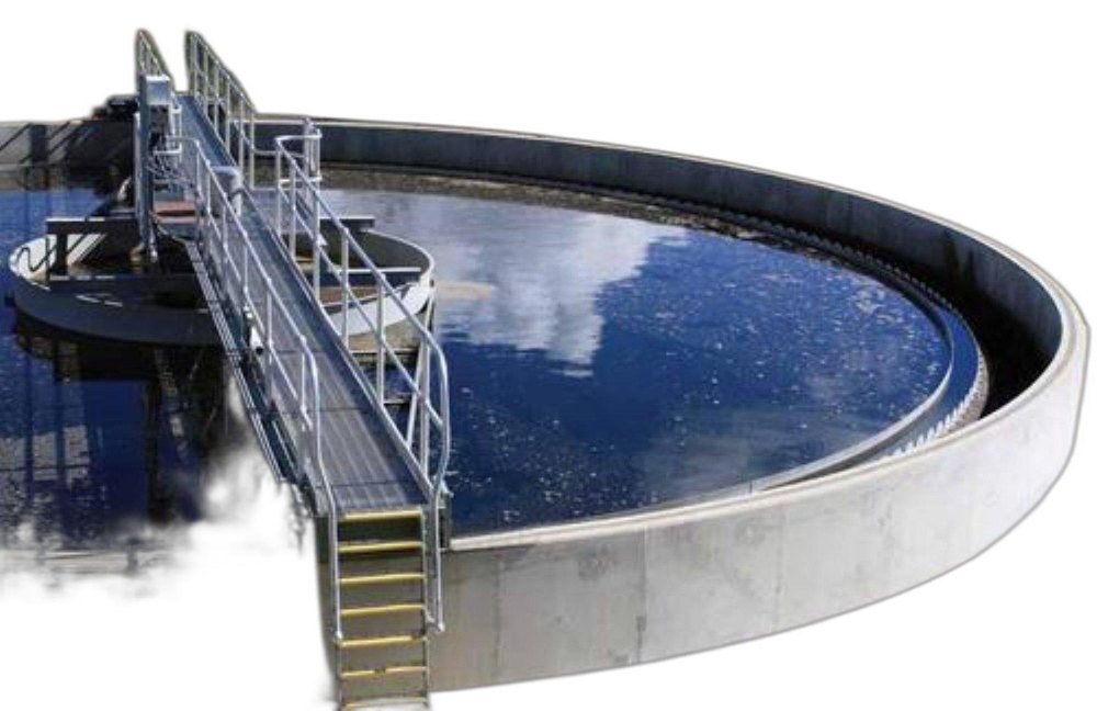 MS, Ci PP Aquatech Clarifier With Scraper Mechanism, Installation Available, Solids Contact