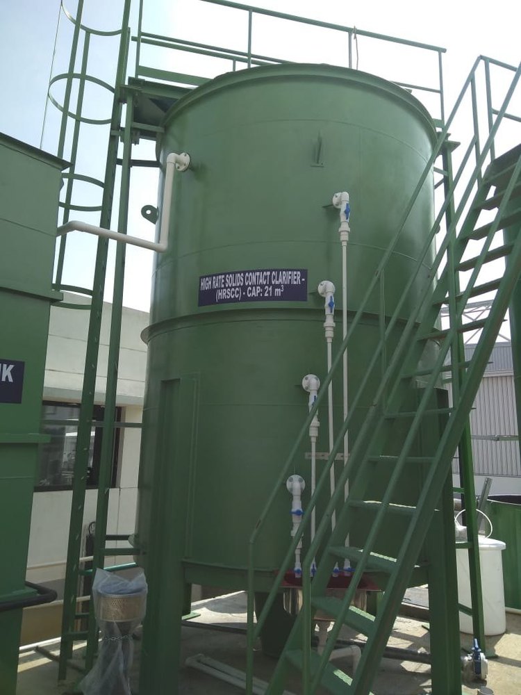 Treatment Capacity: 10-20KLD Horizontal Flow Clarifier HRSCC, For Filter Feed, Capacity: 10-20 Kld