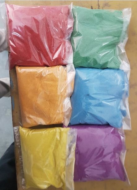 Powder Colorful Silica Sand, Grade: B, 100 Gm