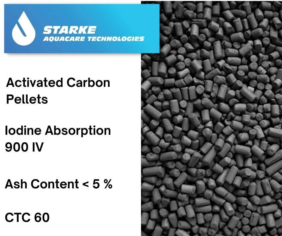 Activated Carbon Pelletized, 25 Kg HDPE Bag, Pellets extruded (EAC)