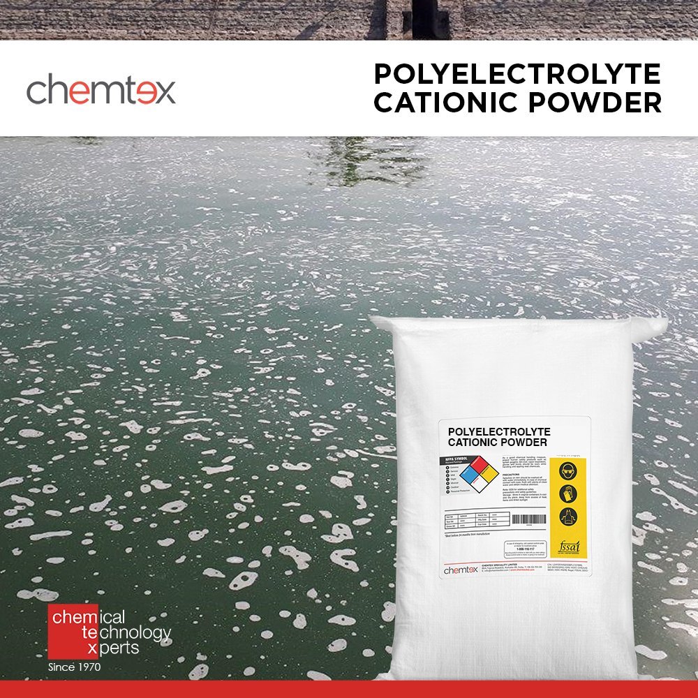 Chemtex White Polyelectrolyte Cationic Powder