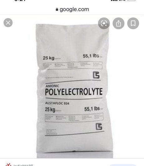 White Polyelectrolyte Cationic, Packaging Type: Bag