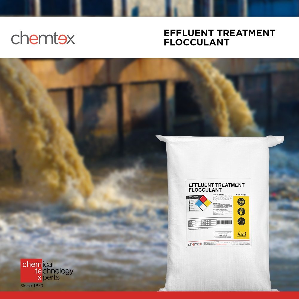 Liquid White Effluent Treatment Flocculant, For Industrial, Packaging Type: HDPE Jars