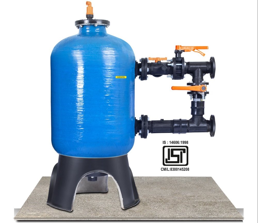 Media Sand Filter, Vessel Height: 1000-1200 mm, 500-750
