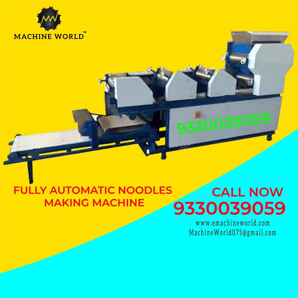 Mild Steel Fully Automatic Noodle Making Machine, Capacity: 350 kg/Hr