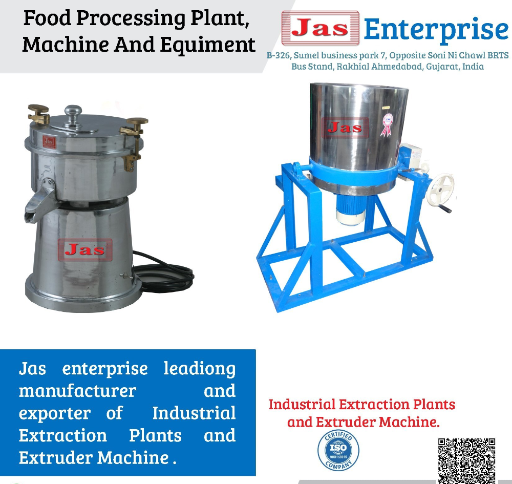 Industrial Extraction Plants And Extruder Machines, Capacity: 120 KG/Hr