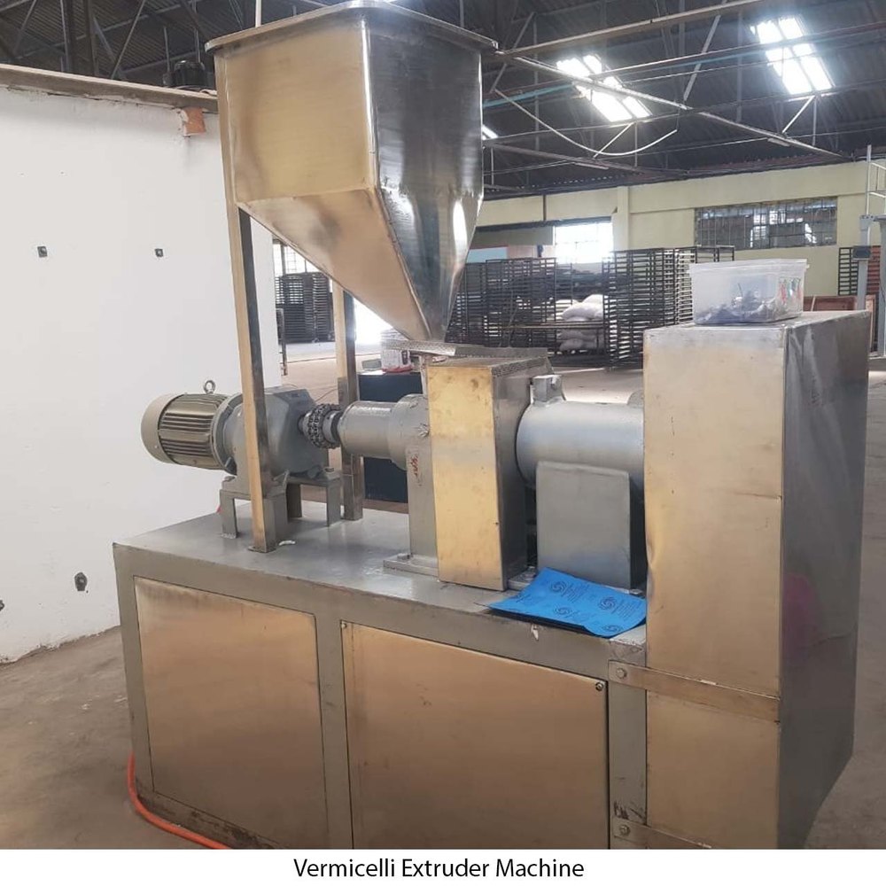 Stainless Steel Vermicelli Extruder Machine, Capacity: Up To 100 kg/hr