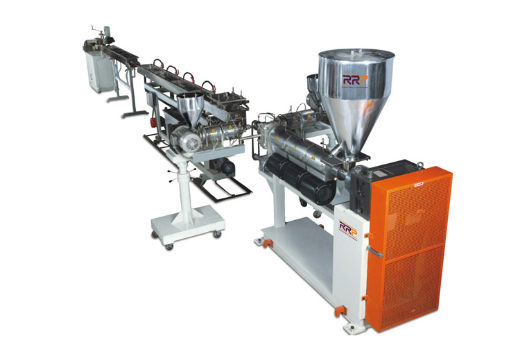RRP 40 Kw Three Color Pen Barrel And Polo Barrel Tube Extrusion Plant