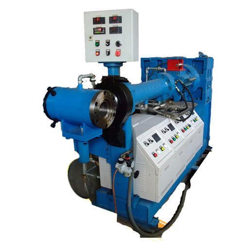 90 mm Plain Barrel Cold Feed Rubber Extruder Machine, 60 HP