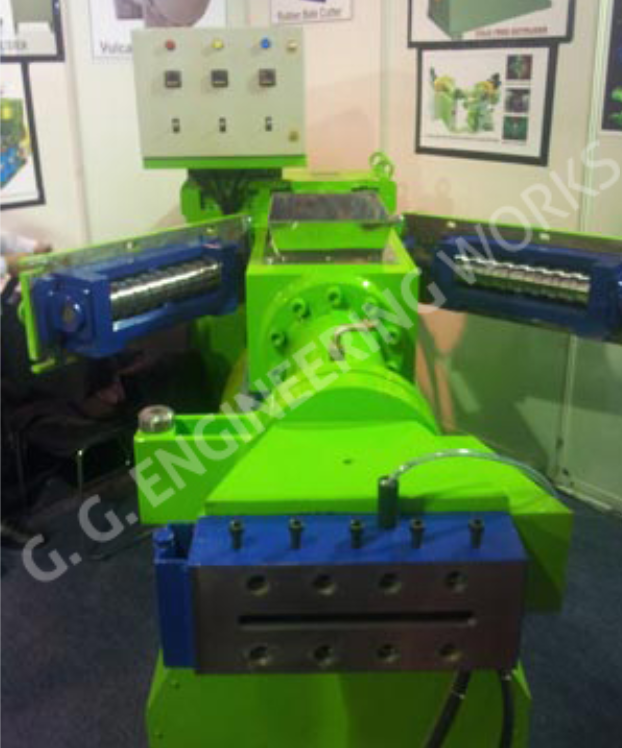 60 mm Cold Feed Rubber Extruder Machine, 25 HP