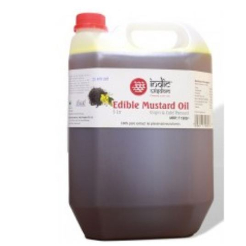 Indic Wisdom 5Ltr Cold Pressed Mustard Oil, Packaging Size: 5 Liter