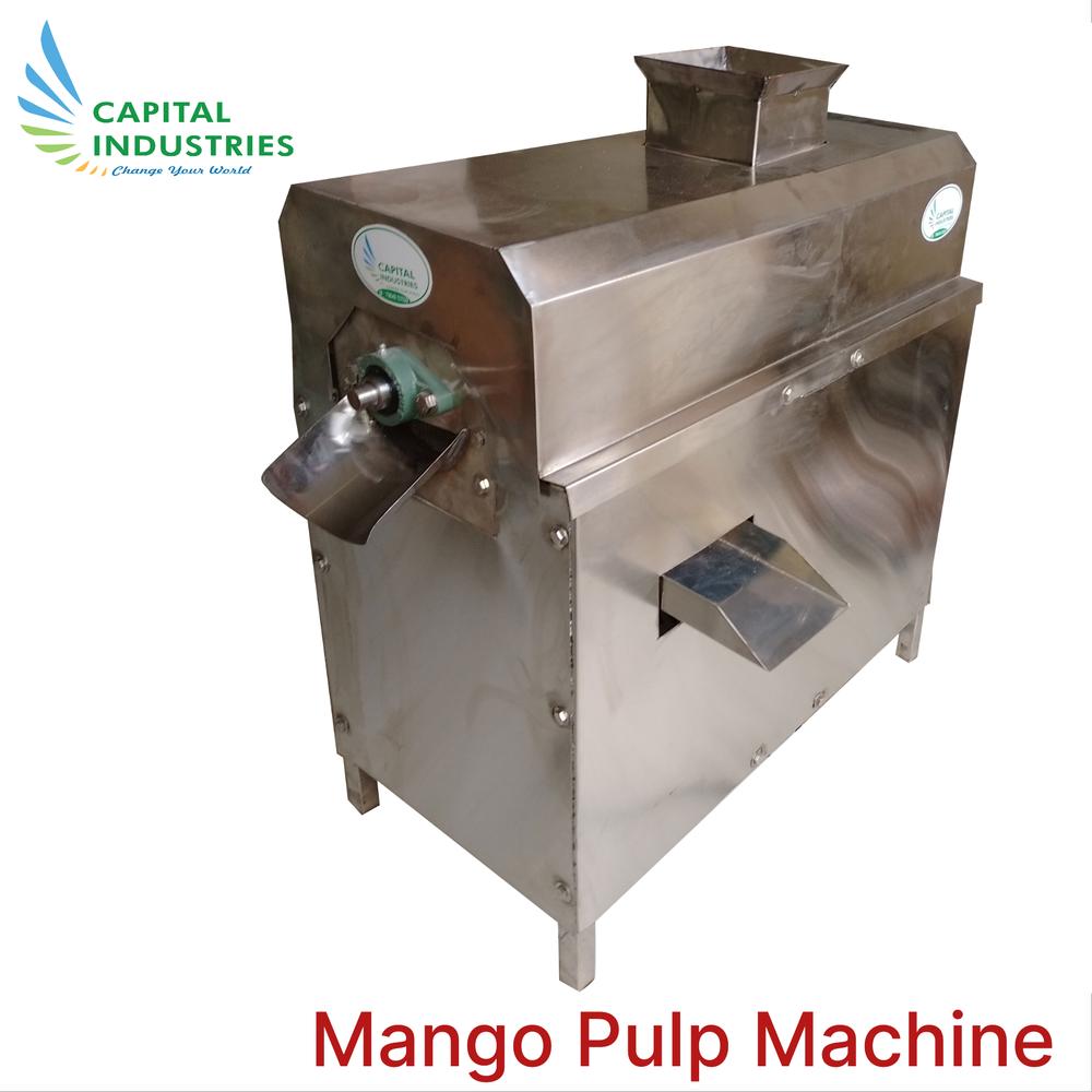 Semi-Automatic SS304 Mango Juice Making Machine, Capacity: 100 kg/Hour